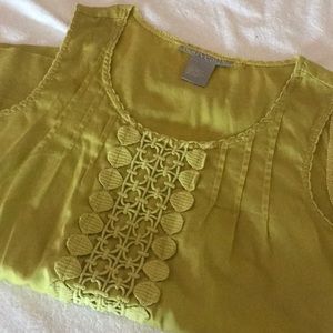Mustard color Nouveaux shirt size small